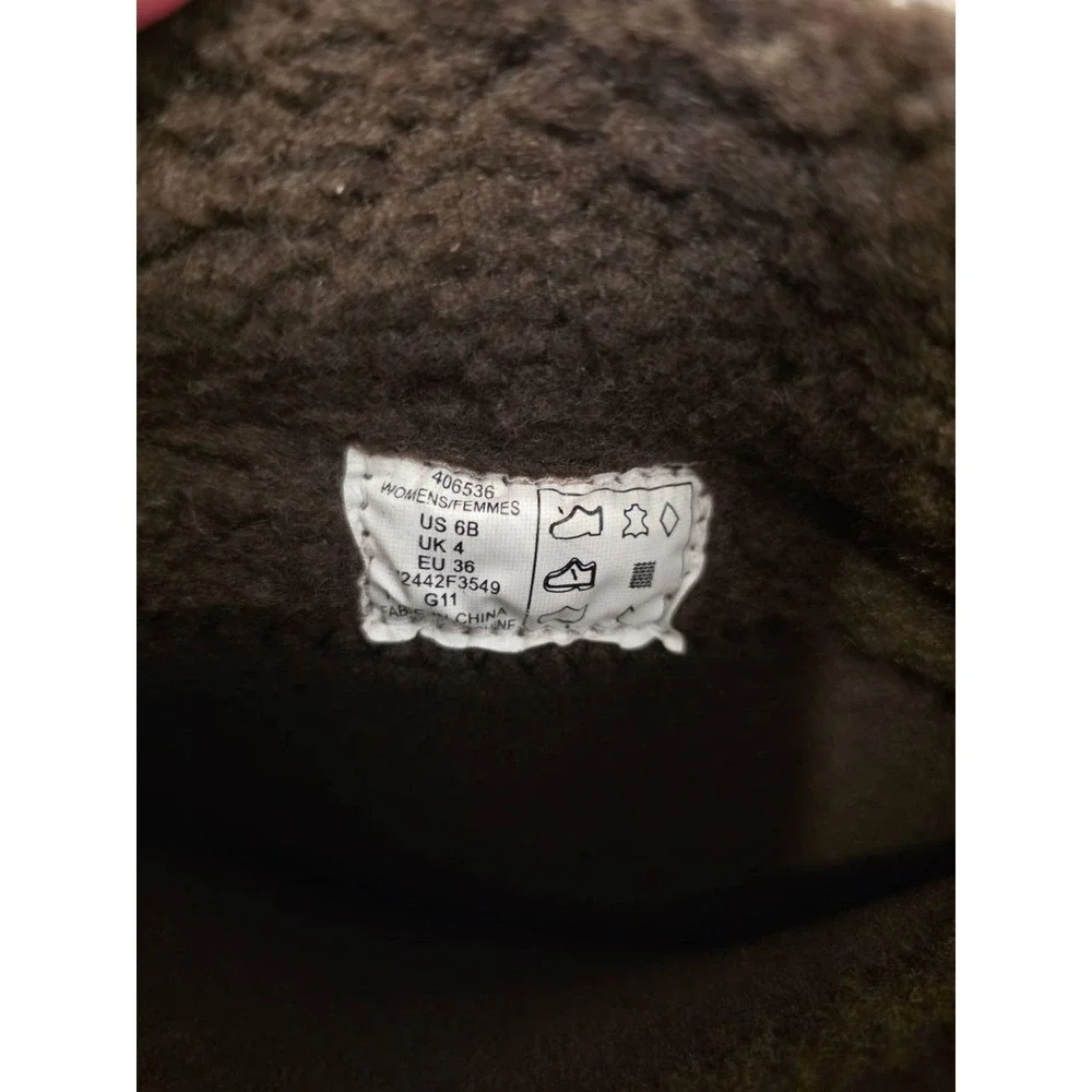 Lands' End‎ Light Beige Tan Faux Fur Drawstring Winter Boots 6B